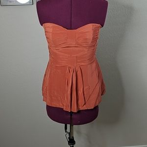 Nanette Lapore Burnt Orange Strapless Corset